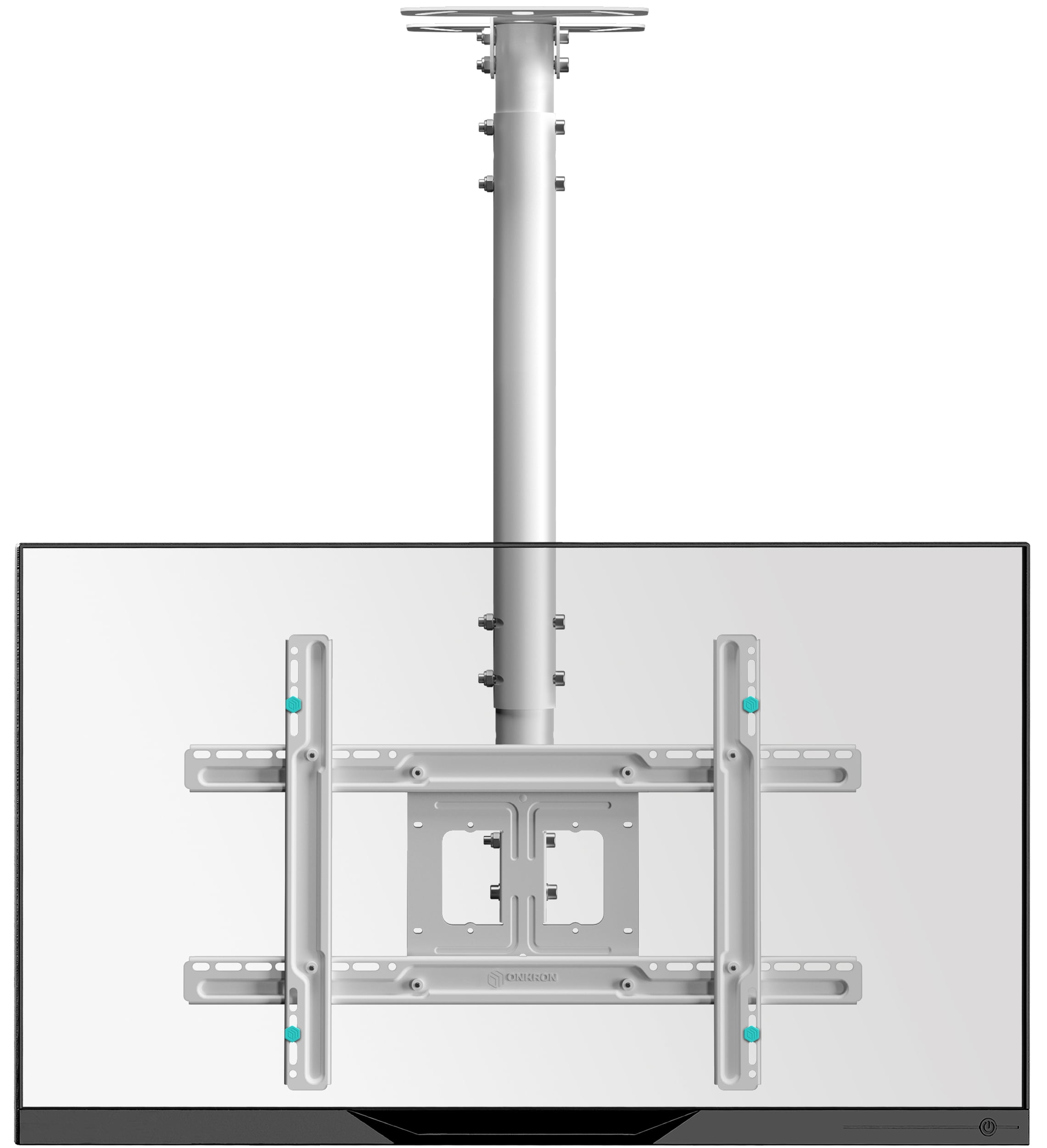 ONKRON Ceiling TV Mount for 32”-80” Flat/Curved Screens up to 150 lbs – Tilting Swiveling max 600x400 VESA