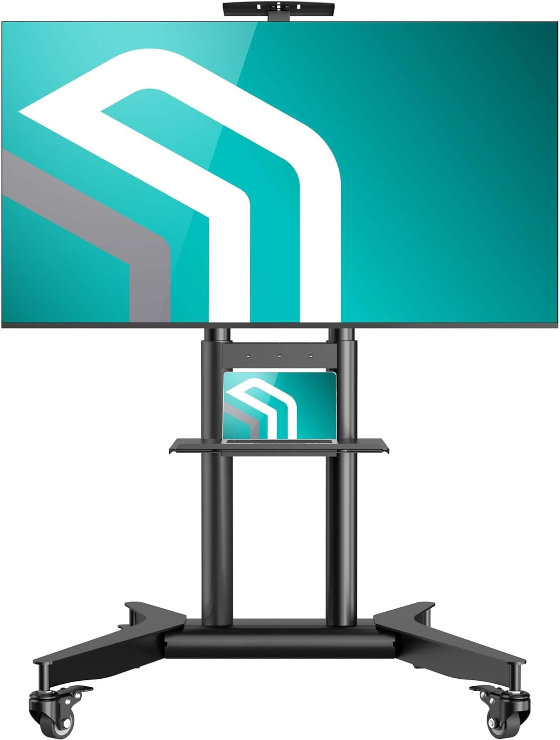 Rolling TV Cart On Wheels ONKRON On Wheels For 50-90 Inch TVs Up To 198 ...