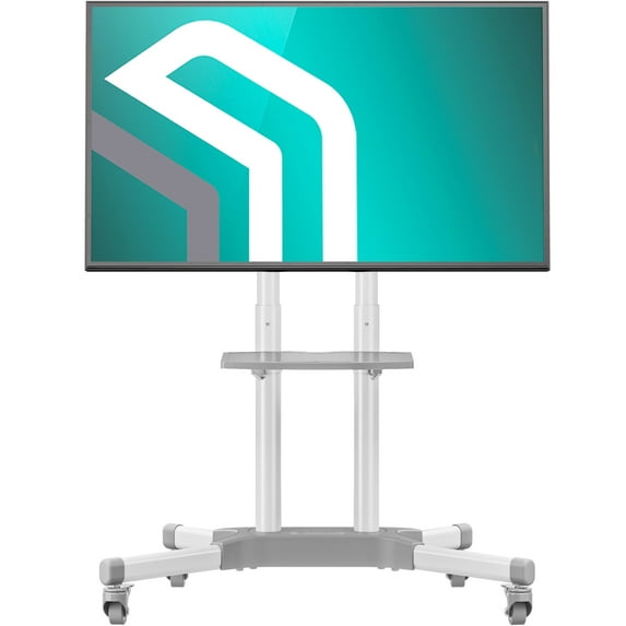 ONKRON Mobile TV Stand for 32”-65” TVs up to 110 lbs Height Adjustable max VESA 600x400 Stand 33” long