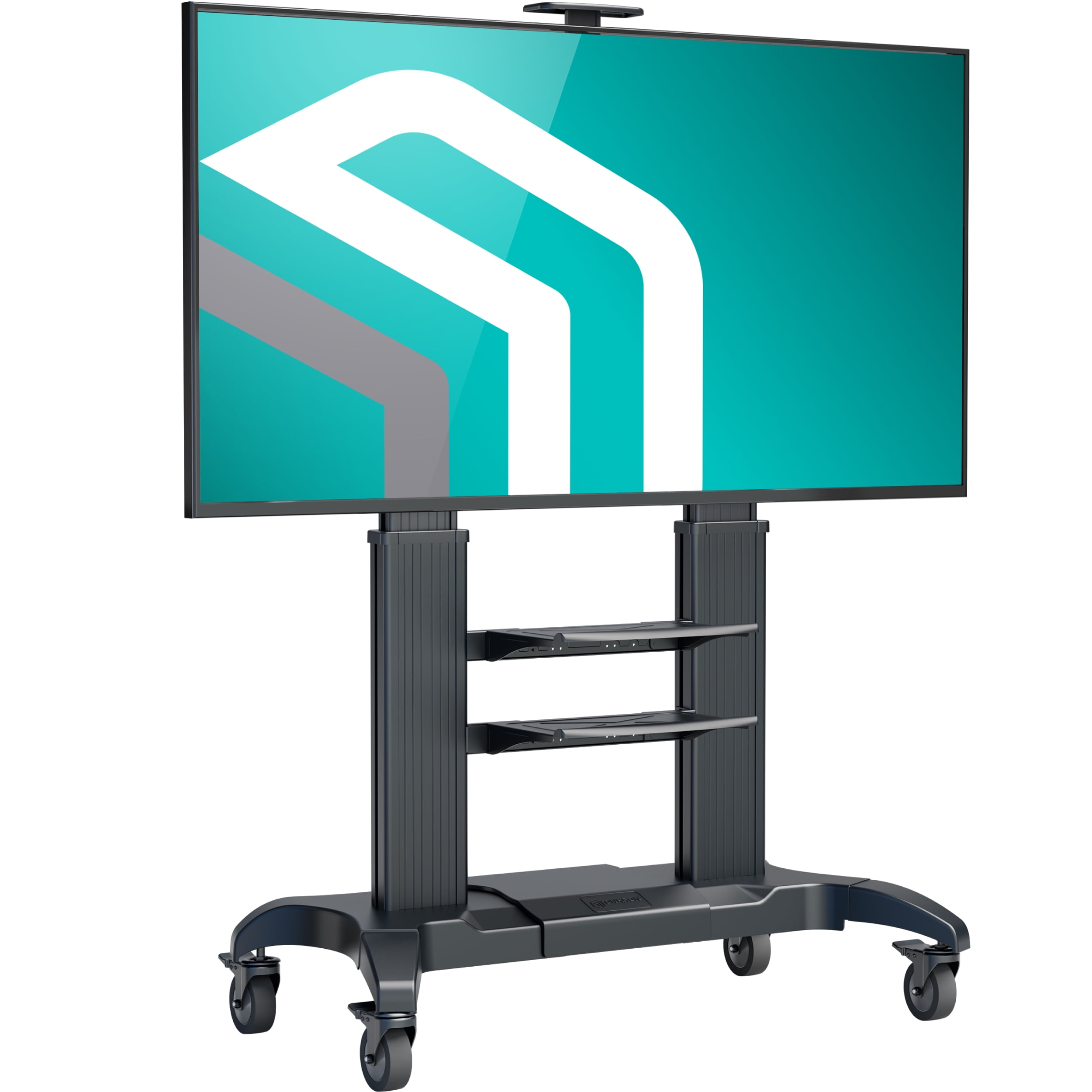 ONKRON Rolling Large Flat Screen Mobile TV Stand Heavy Duty Adjustable for 60 100 TVs up to 301 lbs max VESA 1000x600 Walmart