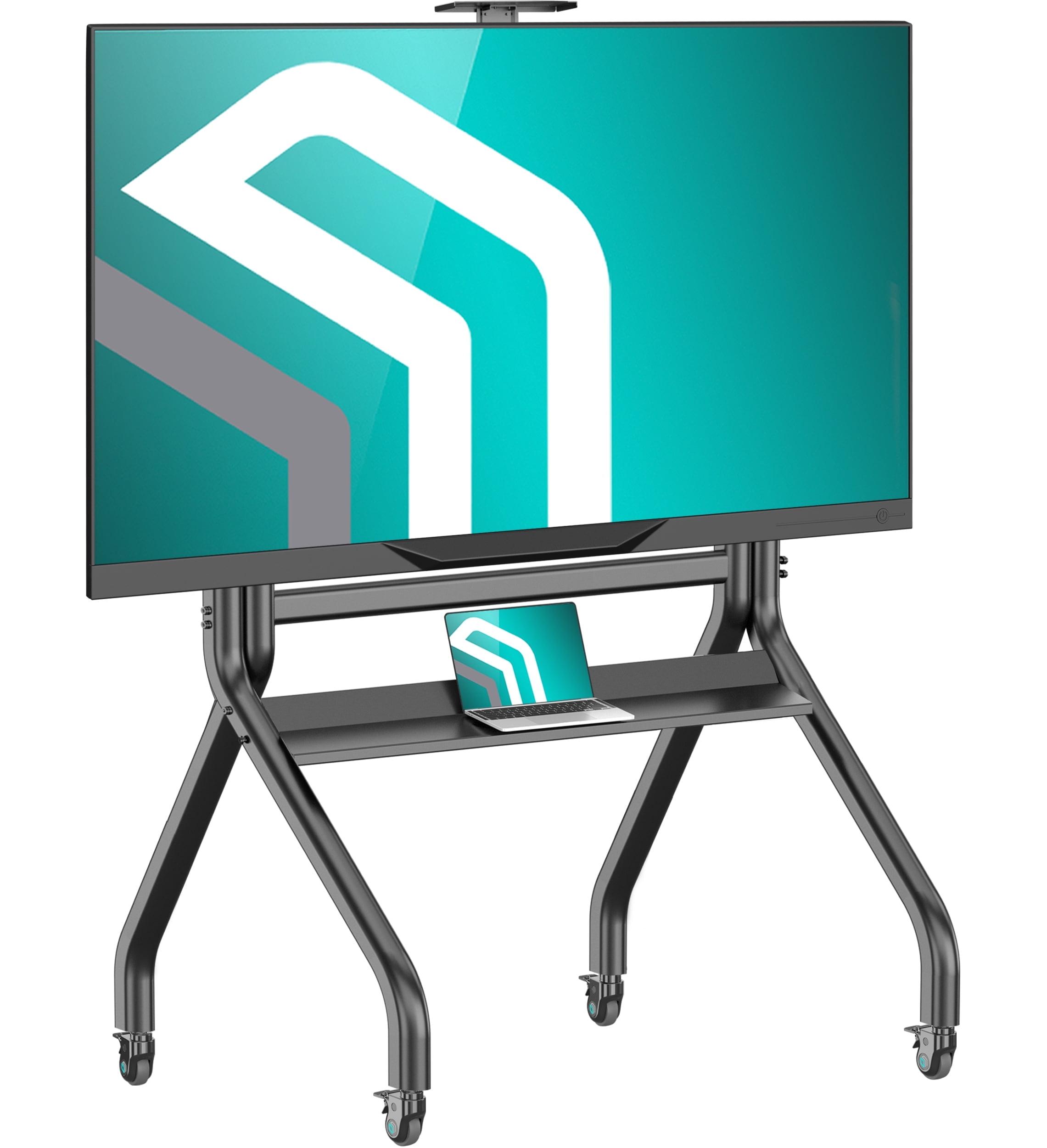 ONKRON Mobile TV Stand for 60”-120” TV up to 265 lbs, Heavy Duty Adjustable, 45” long, max VESA 1000x600