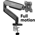 thumbnail image 1 of ONKRON Monitor Arm Desk Mount for 13”-32” Monitors up to 17.6 lbs, Gas Spring, VESA 75x75 / 100x100, 1 of 13