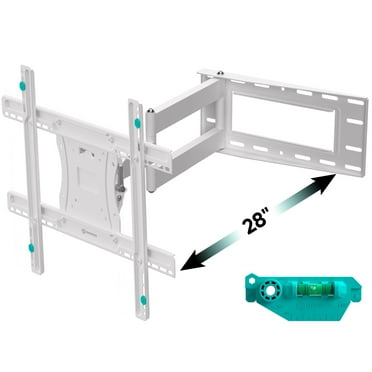ONKRON Mount with Swivel and Tilt for 40-75 Inch TV, Full Motion with Articulating Arms, VESA 600x400mm, 150 lbs White