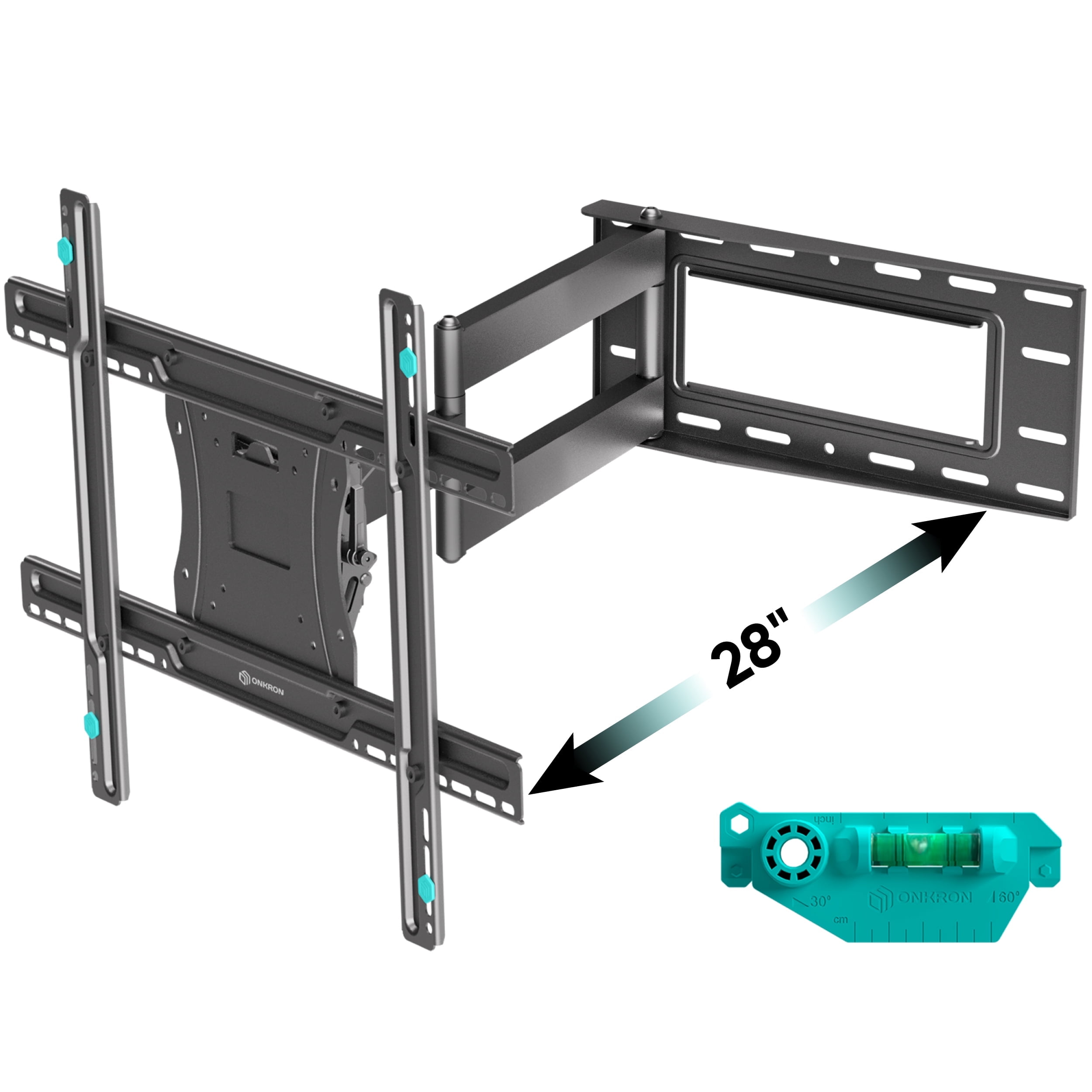 ONKRON Full Motion TV Wall Mount, 40-75 inch, Swivel, Tilt, 150 lbs ...