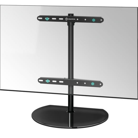 ONKRON Tabletop TV Stand Universal for 32"-65" TV up to 77 lbs Adjustable Swiveling max VESA 400x400