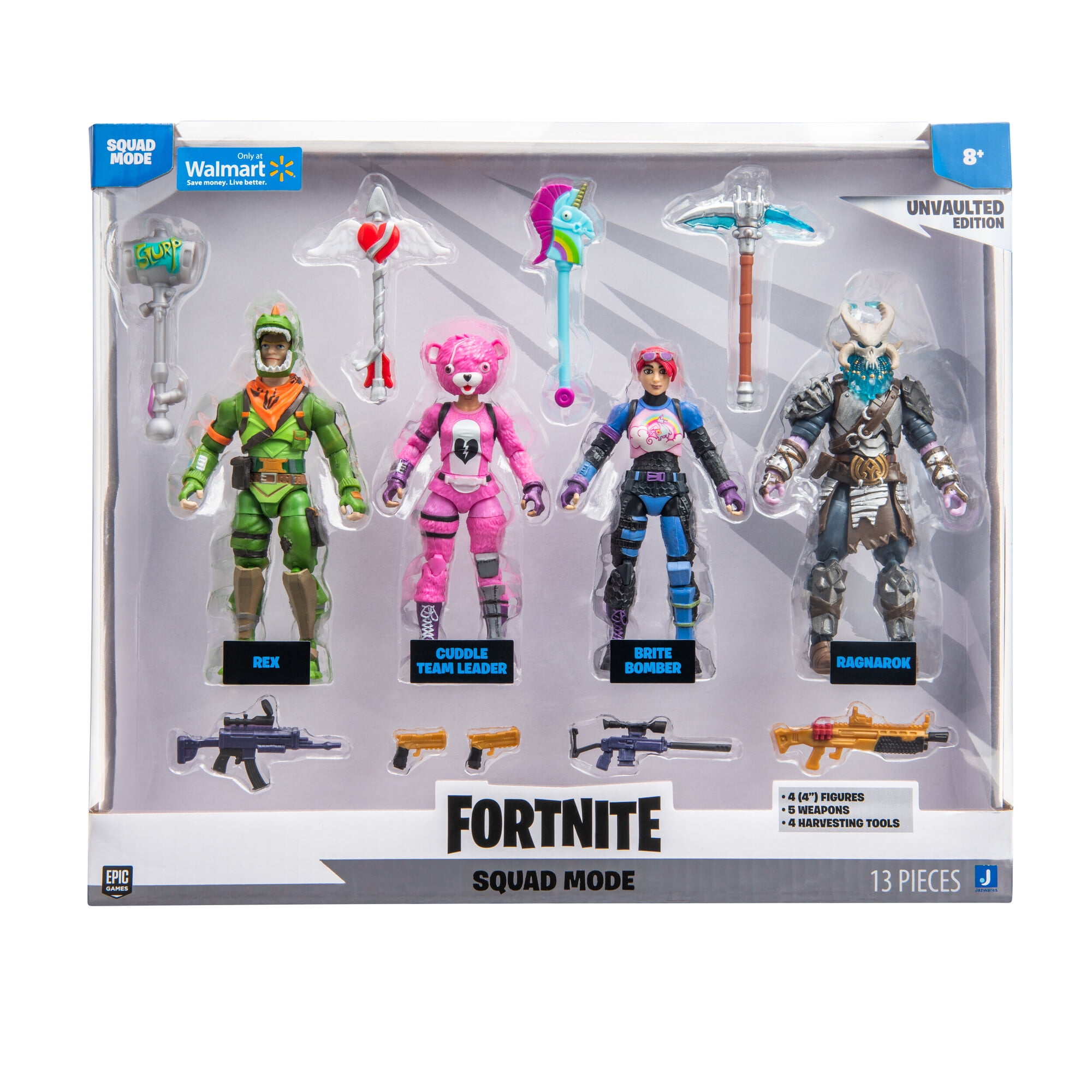 Fortnite Playset - 4-Inch Articulated Figures Squad Mode