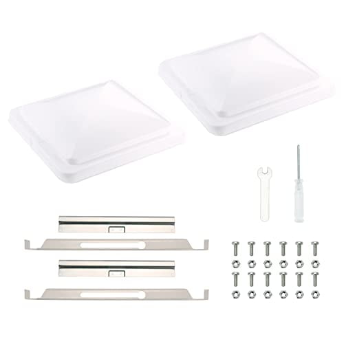 ONLTCO Lid Replacement LT-RV002 Plastic RV Vent Cover, 2 Pack