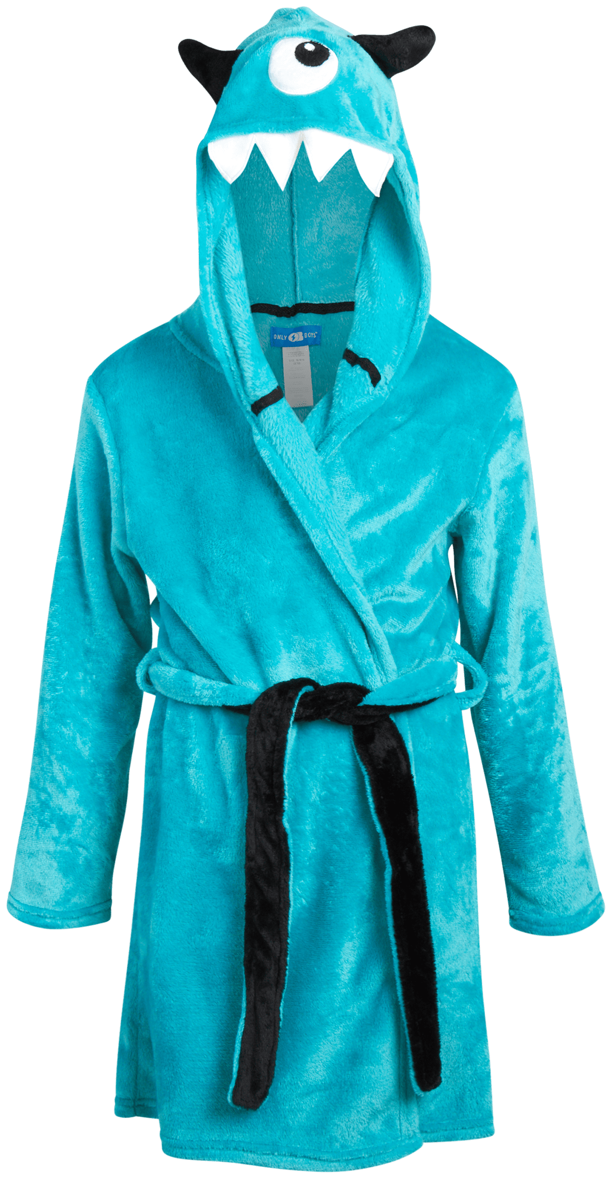 ONLY BOYS Bathrobe Plush Fleece Bathrobe Sharks, Cyclops, Dinosaurs