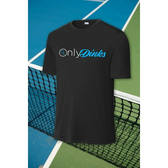 ONLY DINKS Pickleball T-Shirt, Fans of Dinks, Black, X-Large - Fun Pickleball Tee Gift