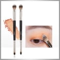thumbnail image 1 of ONLYEOR 2pcs Double Ended Eyeshadow Brush, Eyeshadow Brush Eye Makeup Brush Professional Blending Eyeshadow Makeup Brushes for Concealer Eyebrows Eyeliner Soft Hairs Makeup Tool, 1 of 7