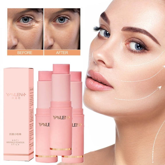 ONLYEOR 3pcs Wrinkle Repair Moisturizing Multi Balm Stick, Hydrating Collagen Moisturizer Face Balm Stick, Wrinkle Balm Stick Face Skin Collagen Moisturizer for Dry Skin