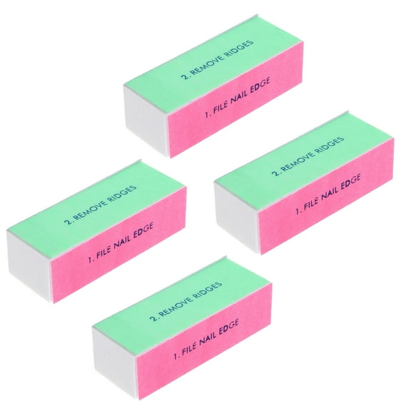 ONLYEOR 4 Way Nail Buffer Block (4PCS), 4 Ways Nail Buffer Block Nail Files and Buffers, for Smooths Buffs Shines Manicure Buffer Tools Kit For Nail Art