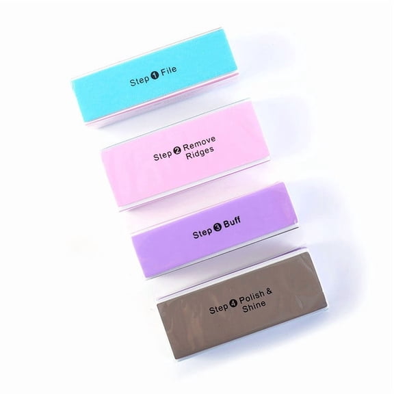 ONLYEOR 4-Way Nail Buffer Block, File Shape Smooth & Polish Natural/Acrylic Nails, Professional Manicure Tool for High Gloss Finish