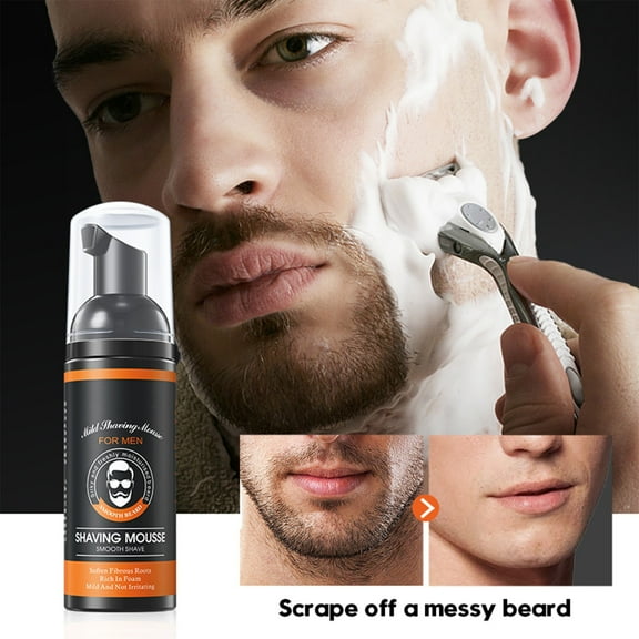ONLYEOR Foamy Shave Foam for Men, Moisturising Shaving Foam Protective Shaving Foam with Moisturising Ingredients Men'S Shaving Foam Enriched Soothes Protects Sensitive Cleanses Comfortably 60ml