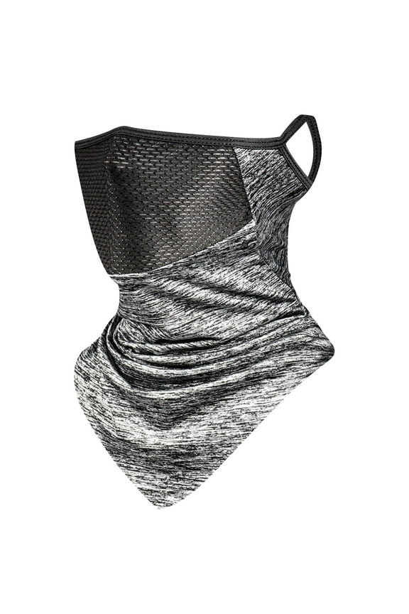 Gray Men Winter Mask, Windproof Ski Balaclava, Cold Protection Face Cover