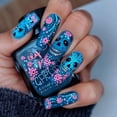 thumbnail image 1 of ONLYEOR Halloween Medium Long Press On Nails, Colored Nail Tips with Spooky Prints, Reusable Fake Nails for DIY Manicure, 1 of 6