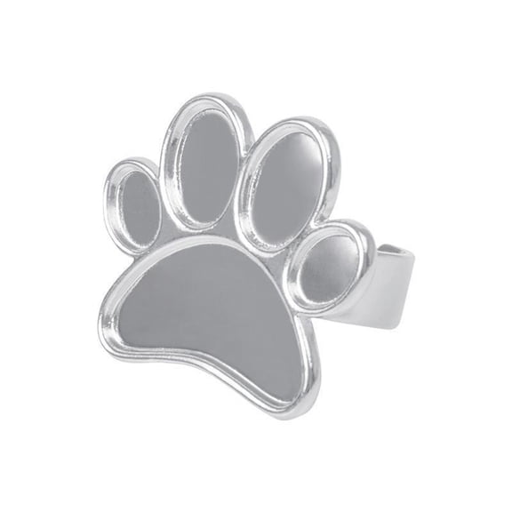 ONLYEOR Mini Nail Art Palette, Nail Polish Palette, Mini Manicure Palette Metal Paint Palette Finger Rings Nail Art Tools Makeup Palettes (B)