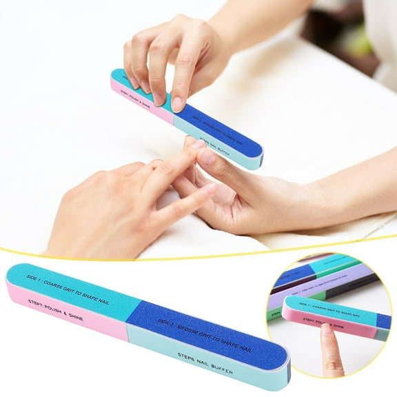 ONLYEOR Nail File Nail Buffer, Emery Boards for Nails, Nail Buffer and Shine Kit Nail Filer, for Buffer Block That Shapes, Files, Smoothes, and Shines