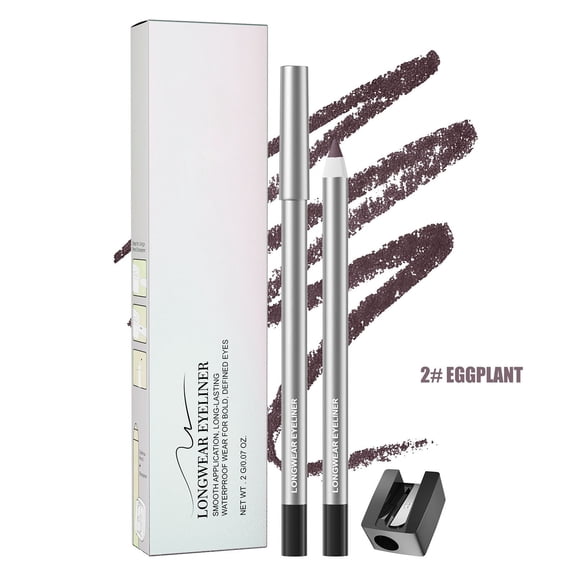 ONLYEOR Tube Eyeliner Gel Pen B 2g with Pencil Sharpener, Waterproof & Sweat-Proof Non-Smudging, Creamy Smooth Texture, For Daily Makeup