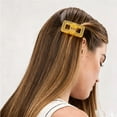 thumbnail image 1 of ONLYEOR Yellow Transparent Magnetic Hair Claw Clip, Strong Hold Non-Slip Hair Clip, Gentle on All Hair Types, For Daily Styling & Travel, 1 of 6