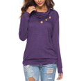 thumbnail image 1 of ONLYSHE Casual Long Sleeve Sweatshirts for Women Cowl Neck Basic Pullove T Shirts Autumn Tunic Tops Solid Blouse, 1 of 7
