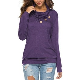 Juebong Cropped Sweater Tops for Women Casual Solid Round Neck