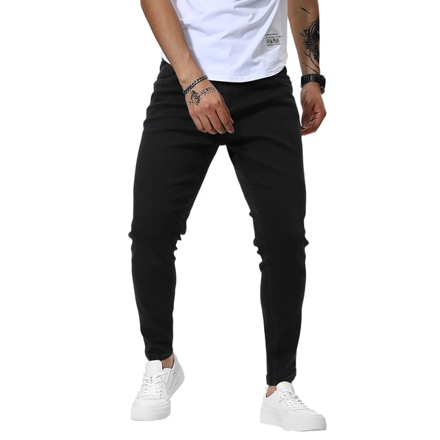 Men's Slim Fit Zipper Jeans