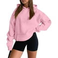 thumbnail image 1 of ONLYSHE Hoodies for Women Oversized Sweatshirts Fall Fashion Outfits 2025 Pullover Fleece Casual Sweaters Winter Y14k Clothes, 1 of 5