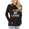 thumbnail image 1 of ONLYSHE Women's Sweatshirts Oversized Crew Neck Long Sleeve Pullover Shirts Tops With Pocket, 1 of 6