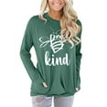 thumbnail image 1 of ONLYSHE Womens Casual Loose T Shirts Long Sleeve Blouses Tunic Tops Pullover Sweatshirt with Pockets, 1 of 4