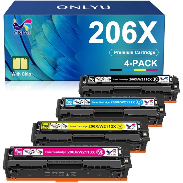 ONLYU Compatible Toner Cartridge Replacement for HP 206X 206A for Color