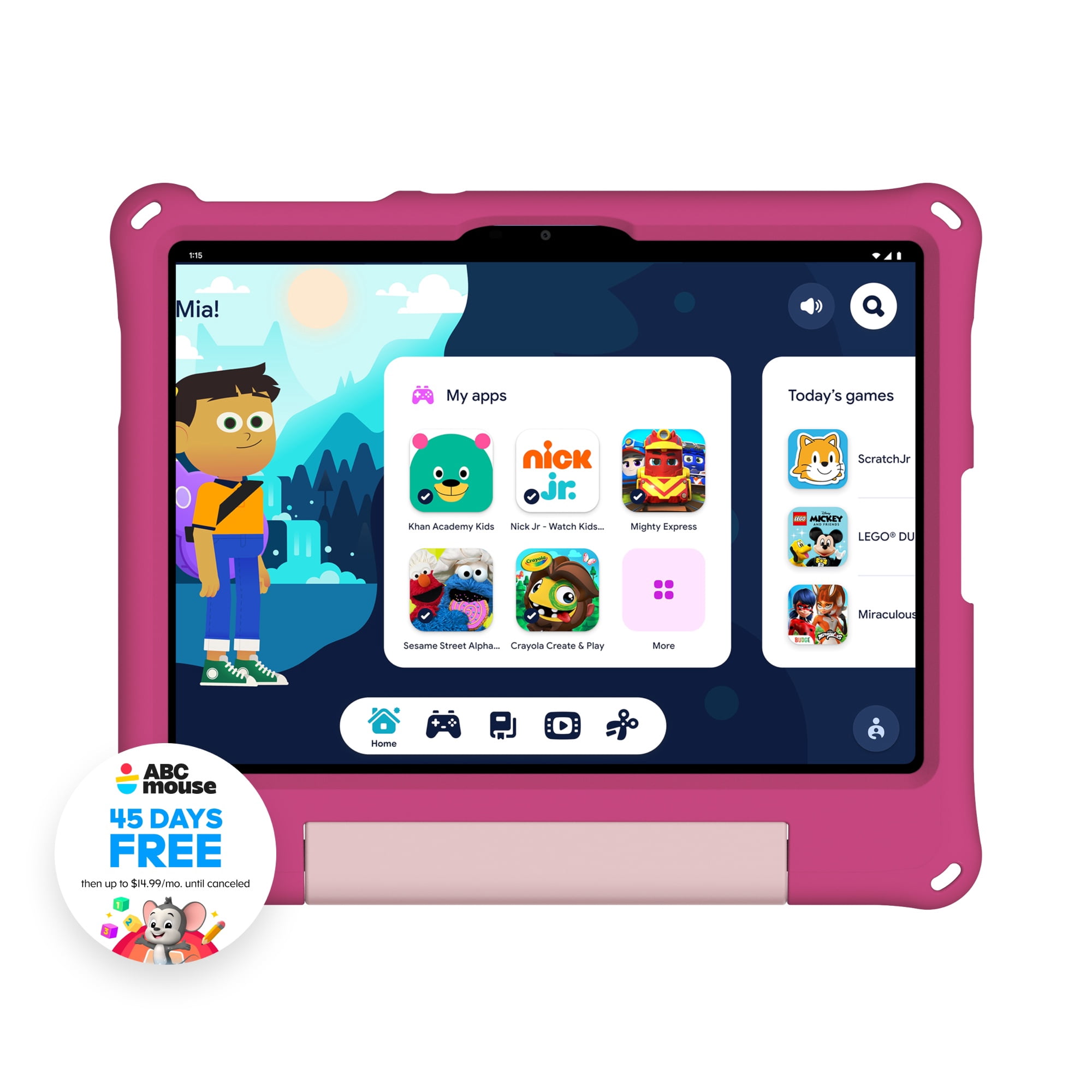 ONN 11" Kids Tablet - Pink 2026 Model
