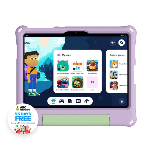 onn 11" Kids Tablet, 64 GB, Android 16, Purple (2026 Model)