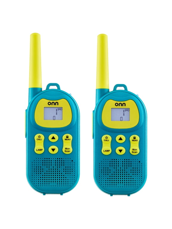 Kids' Walkie Talkies, Up to 16 Mile Range, 22 Channels, LED Flashlight, 2 Pack