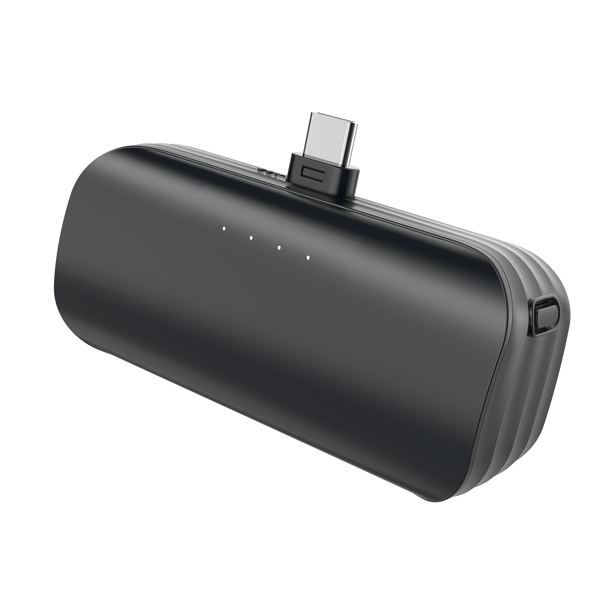 onn 5000mAh USB-C compact portable battery, black