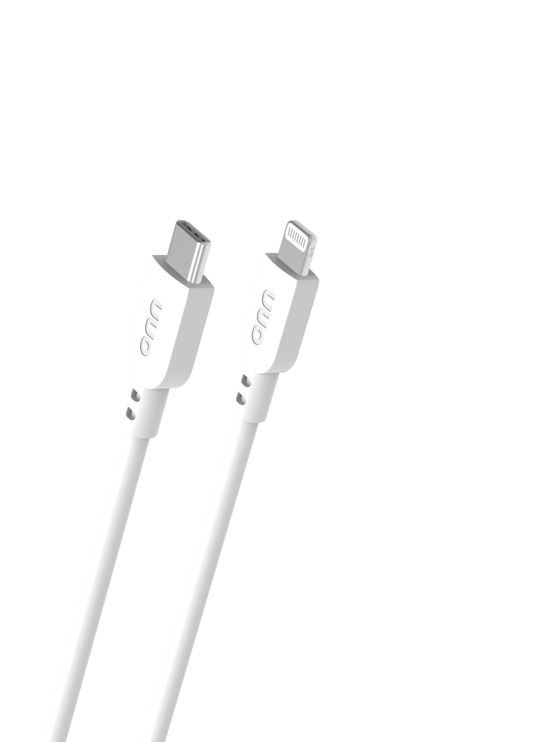 Onn 6ft Lightning to USB-C Charging Cable, MFI Certified, Fast Charging, White