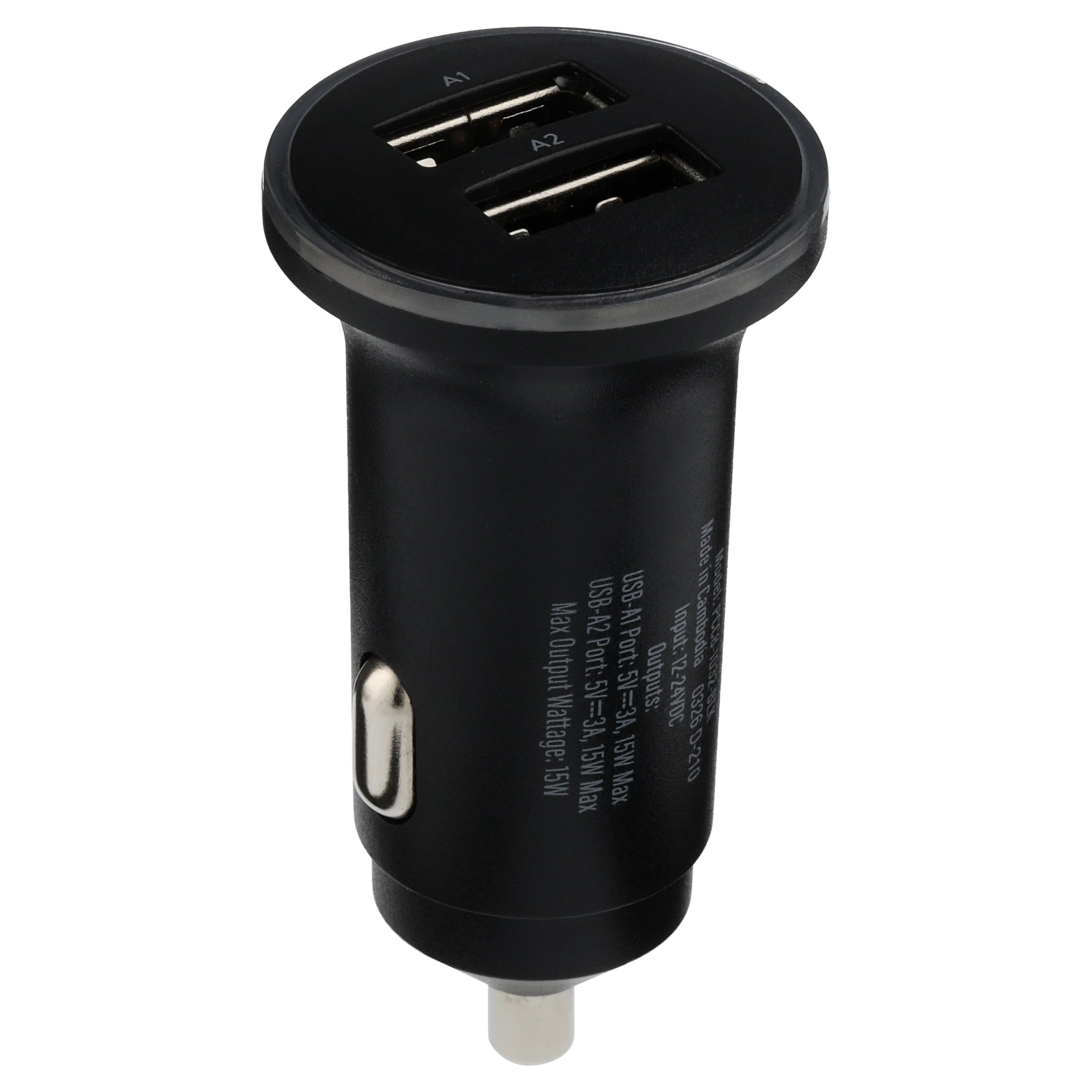 onn Dual-Port USB Car Charger