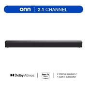onn Bluetooth 2.1 Channel Soundbar with Dolby Atmos, 36", Black