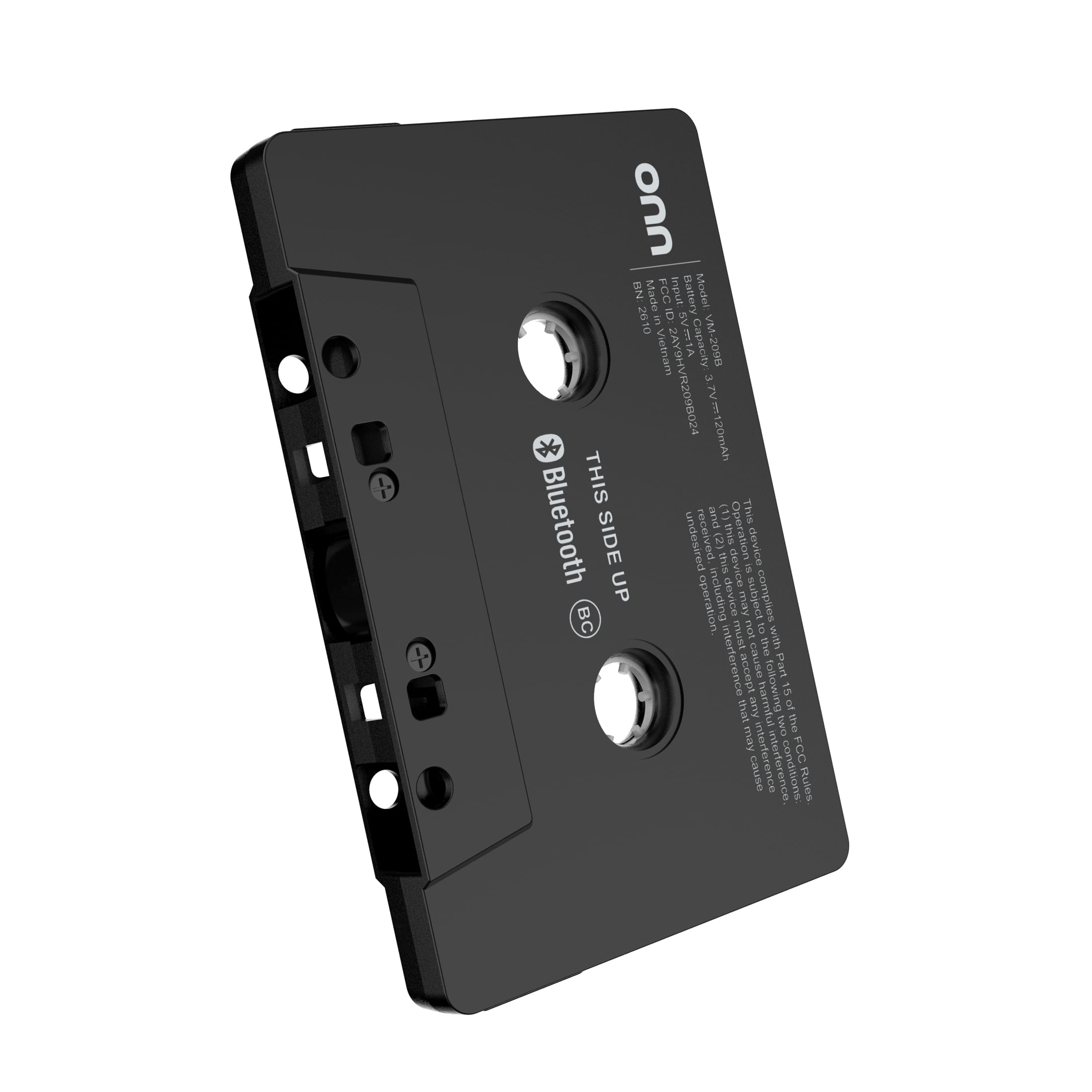 onn Wireless Cassette Adapter with Bluetooth Wireless Technology