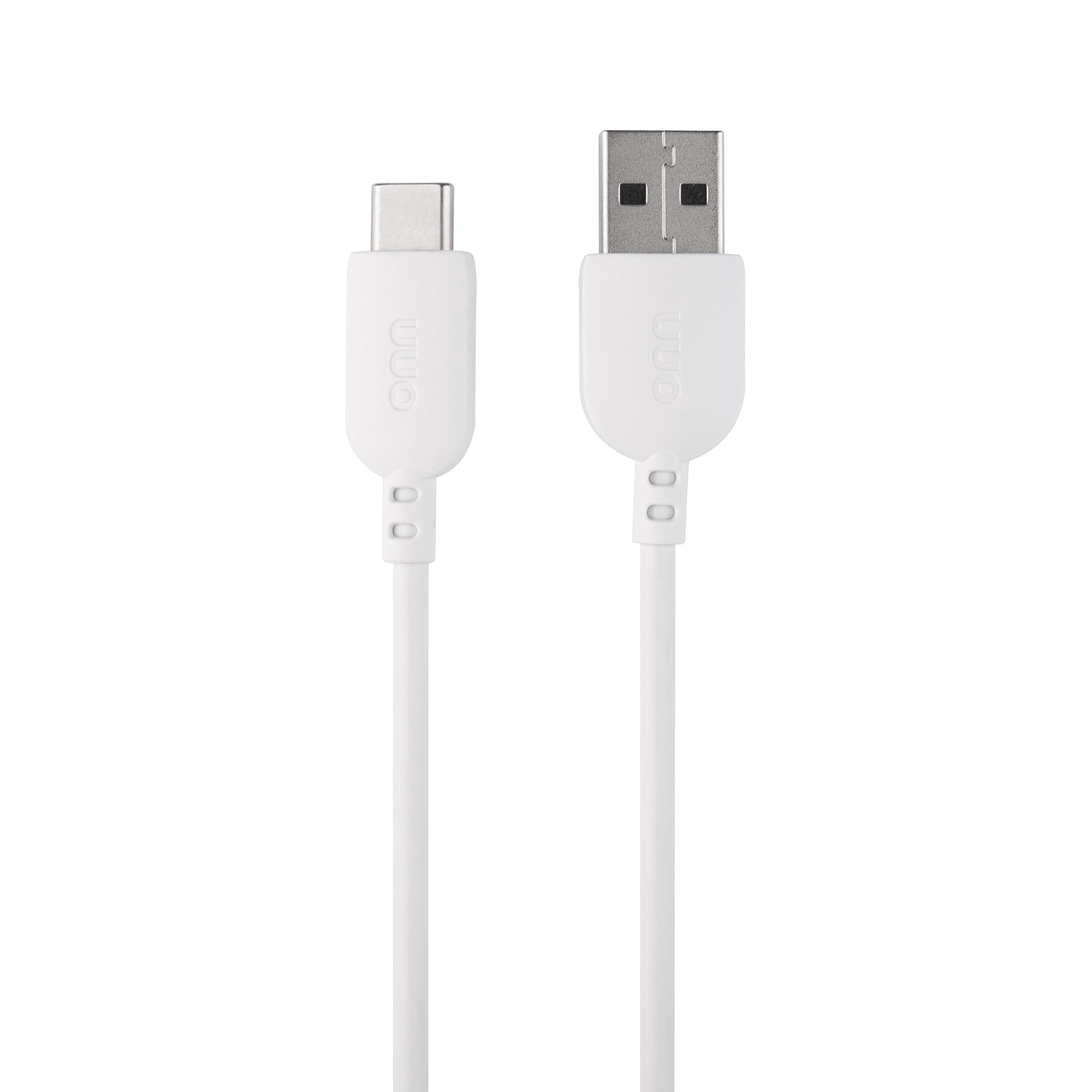 onn 10-Foot USB-C to USB-A Cable, White