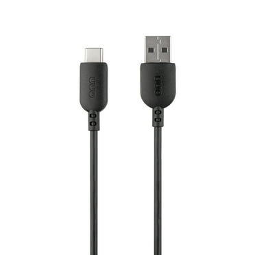 onn 6ft USB-C to USB-A Charging Cable, USB-IF Certified, Black - Compatible with iPhone 17/16/15 Series, Samsung Galaxy, Note, Pixel Devices, iPad Pro, & More