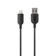 onn 6ft USB-C to USB-A Charging Cable, USB-IF Certified, Compatible with iPhone 17/16/15, Samsung Galaxy, Note, Pixel Devices, More, Black
