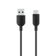 thumbnail image 1 of Onn 6ft USB-C to USB-A charging cable, USB-IF certified, black, 1 of 7