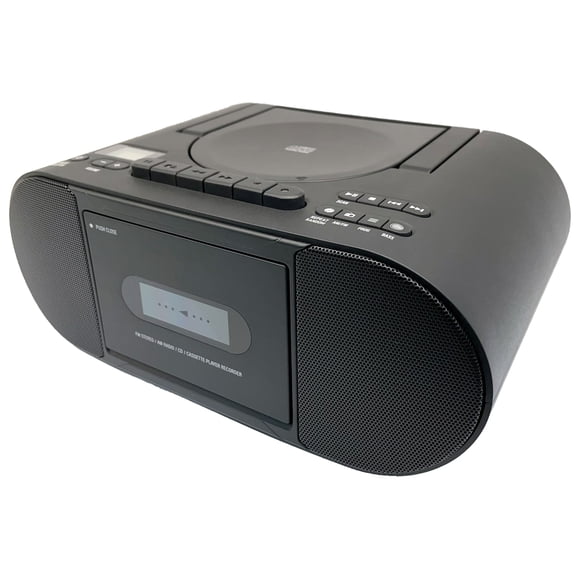ONN Cassette Boombox with Bluetooth, CD, MP3 and Radio Features