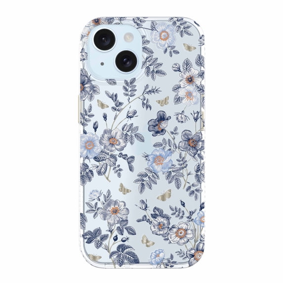 onn Blue Toile Phone Case for iPhone 17e / iPhone 16e / iPhone 15 / iPhone 14 / iPhone 13