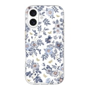 onn Blue Toile Phone Case for iPhone 17