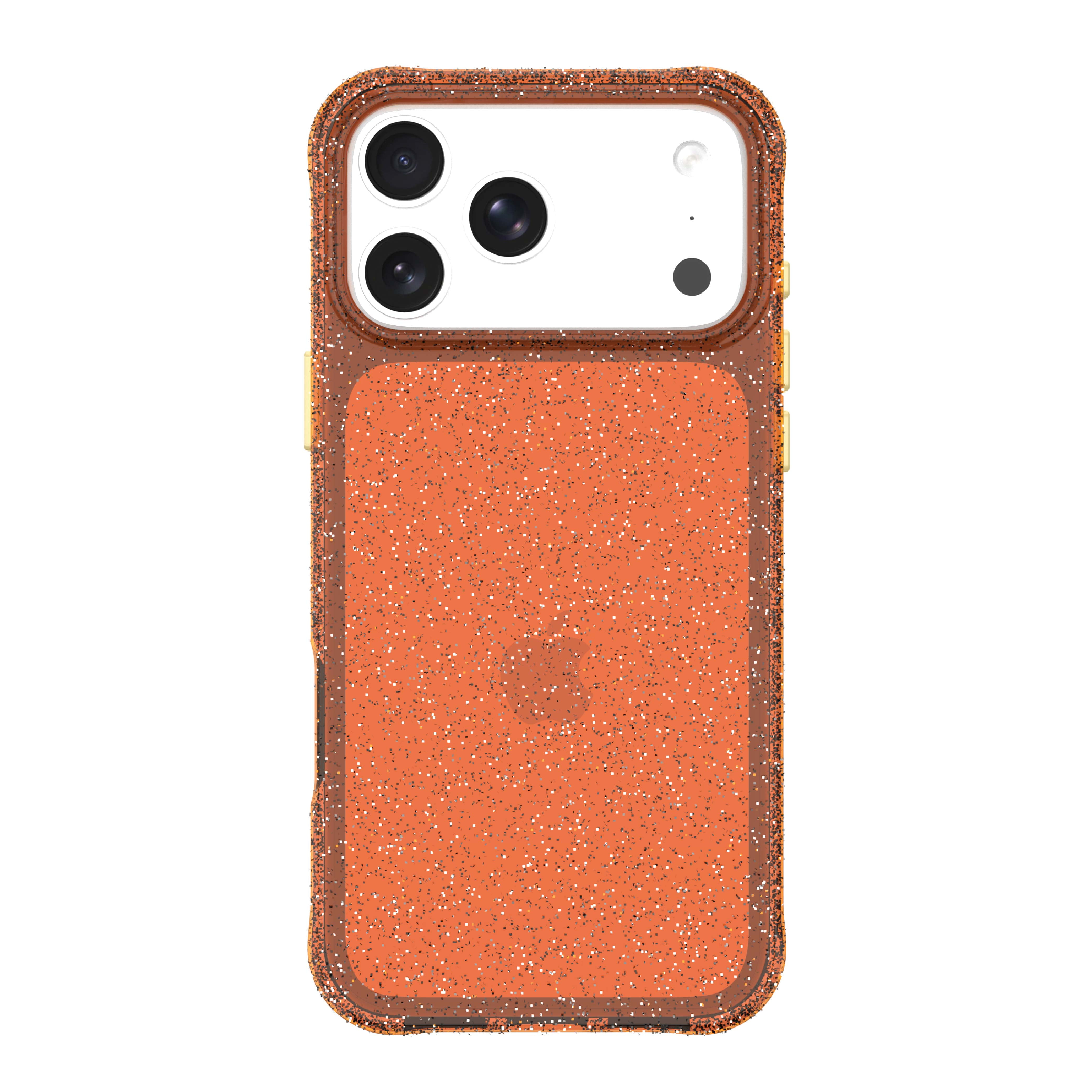 onn Sparkle Phone Case for iPhone 17 Pro Max - Orange with