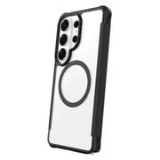 onn Magnetic Compatible Dual-Layer Phone Case for Samsung Galaxy S26 Ultra - Black/Clear