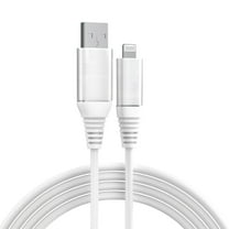 onn 6ft Lightning to USB Charging Cable, MFI Certified, White - Compatible with iPhone 14/13/12/11/X/XR/XS/8/7/6/5, iPad, Airpods and more