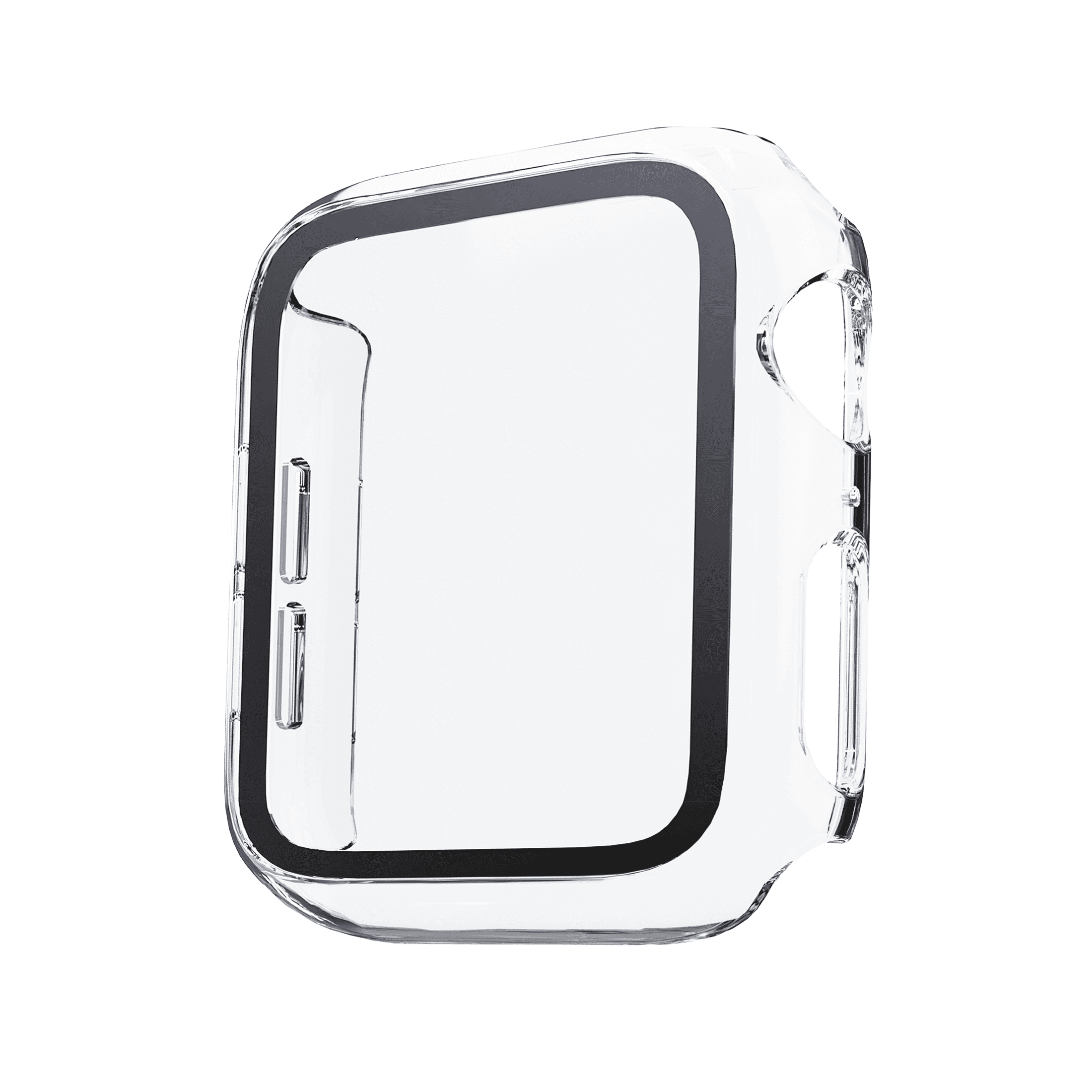 onn Clear Bumper with Screen Protector for Apple Watch 40mm, Unisex